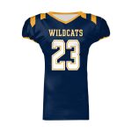 Custom sublimated American football uniform jersey with padding