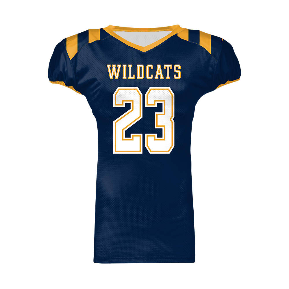 1-7.jpg Custom sublimated American football uniform jersey with padding